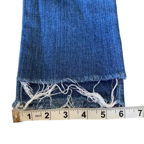 L'Agence Blue Sada Cropped Slim Ankle Fray Jeans Women’s Size 24 - 25” Inseam - Picture 7 of 11